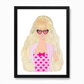 Barbie Fashion Illustration Art Print