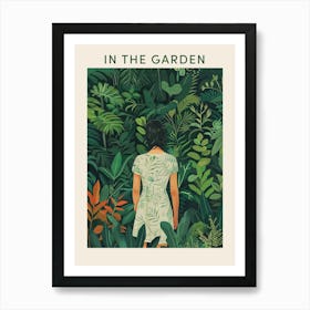 In The Garden Poster Green 10 Art Print