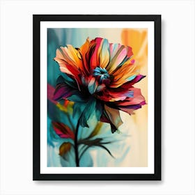 Colorful Flower Painting 4 Art Print