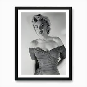 Actress Marilyn Monroe Portrait Art Print