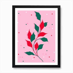 Blossoms in Crimson Art Print