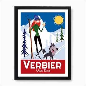 Verbier Valais Suisse Poster Art Print