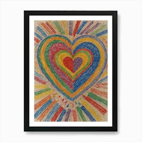 Heart Of Love 41 Art Print