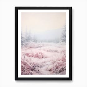 Dreamy Winter Painting Olympic National Park United States 1 Art Print