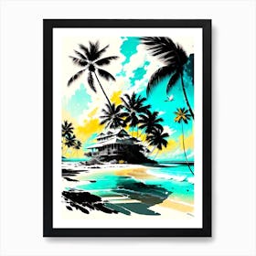 Beach House Art Print