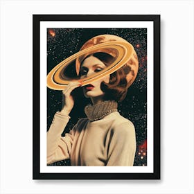 Saturn Woman Art Print