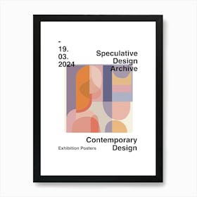 Speculative Design Archive Abstract Poster 05 Art Print