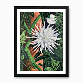 Moonflower Blooming Art Print