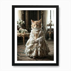 Victorian Cat 4 Art Print