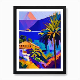 La Palma Canary Islands Spain Colourful Painting Tropical Destination Art Print