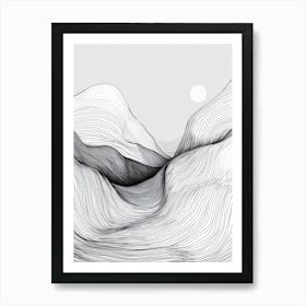 Abstract Mountains Art Print