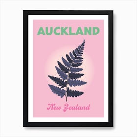 Aukland New Zealand Travel Print Art Print