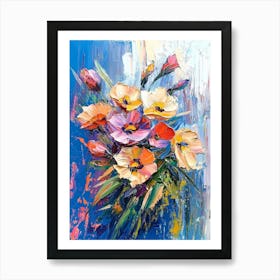 Oil Painting Flowers 1 Art Print