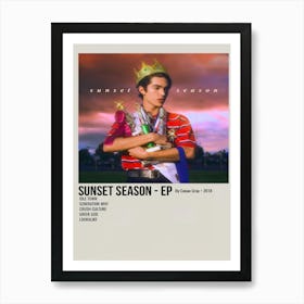 Sunset Season Ep By Conan Gray 2018 Poster 1 Art Print