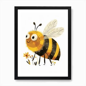 Andrena Bee Storybook Illustration 29 Art Print