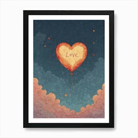 Love Stock Videos & Royalty-Free Footage Art Print