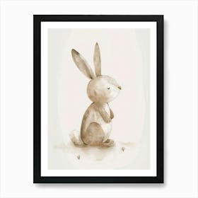 Charming Nursery Kids Animals Bunny 3 Art Print