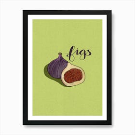 Hand Drawn Figs Art Print – Minimal & Chic Art Print
