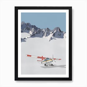 Tasman Glacier New Zealand Art Print