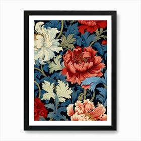 Floral Wallpaper 122 Art Print