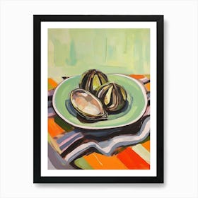 Mussels Italian Still Life Painting Art Print