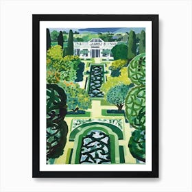 Schnnbrunn Palace Gardens, Austria, Painting 5 Art Print