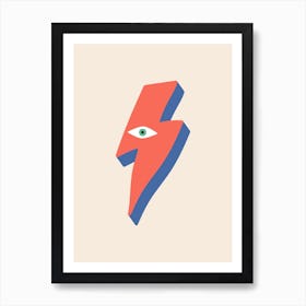 Ziggy Bowie Eye Art Print