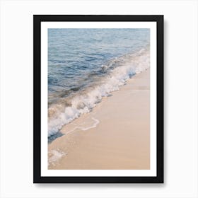 Pastel colour waves on Beach // Ibiza Nature & Travel Photography Art Print