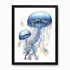 Portuguese Man Of War Jellyfish 10 Art Print