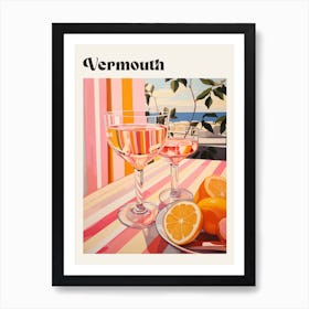 Vermouth 2 Retro Cocktail Poster Art Print
