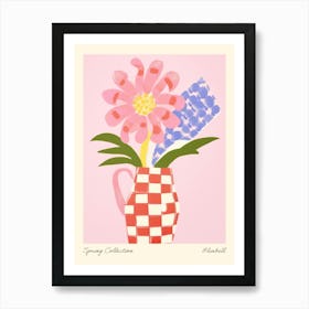 Spring Collection Bluebell Flower Vase 2 Art Print