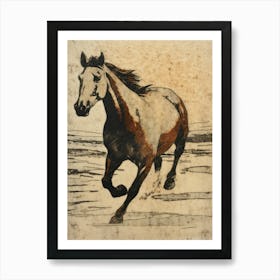 Horse Running 2 Art Print