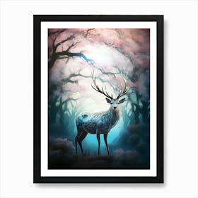 Deer In The Forest 1 Art Print