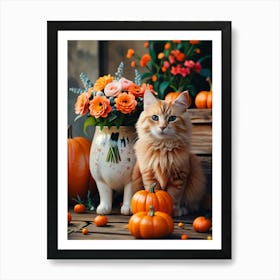 Autumn Cat 2 Poster