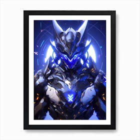 Cyborg Eagle Art Print