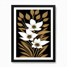 White Bloom Art Print