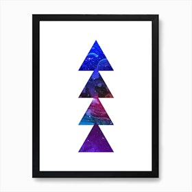 Triangular Marble Artwork 02 Art Print