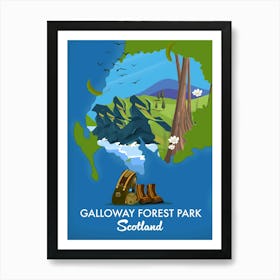 Galloway Forest Park Scotland Art Print