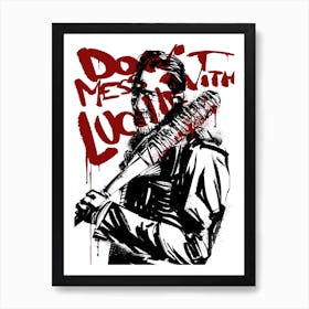 Walking Dead Negan Art Print