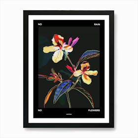 No Rain No Flowers Poster Impatiens 4 Art Print