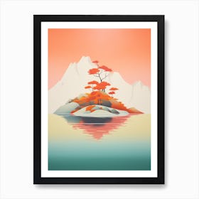 Island Abstract Minimalist 8 Art Print