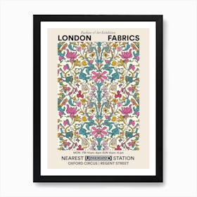 Poster Floral Charm London Fabrics Floral Pattern 6 Art Print