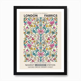Poster Floral Charm London Fabrics Floral Pattern 6 Art Print
