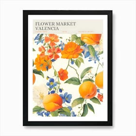 Flower Market Valencia Art Print