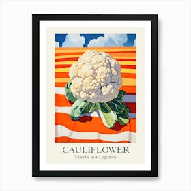 Marche Aux Legumes Cauliflower Summer Illustration 4 Art Print