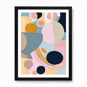 Cosmology Musted Pastels Space Art Print