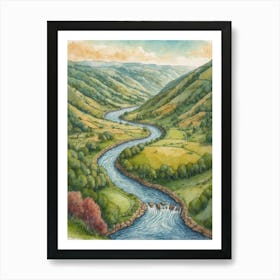 River Valley Art Print