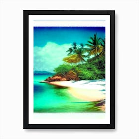 Marajo Island Brazil Soft Colours Tropical Destination Art Print