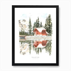 Canada Emerald Lake Art Print