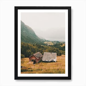 Rustic Nordic Farm Art Print